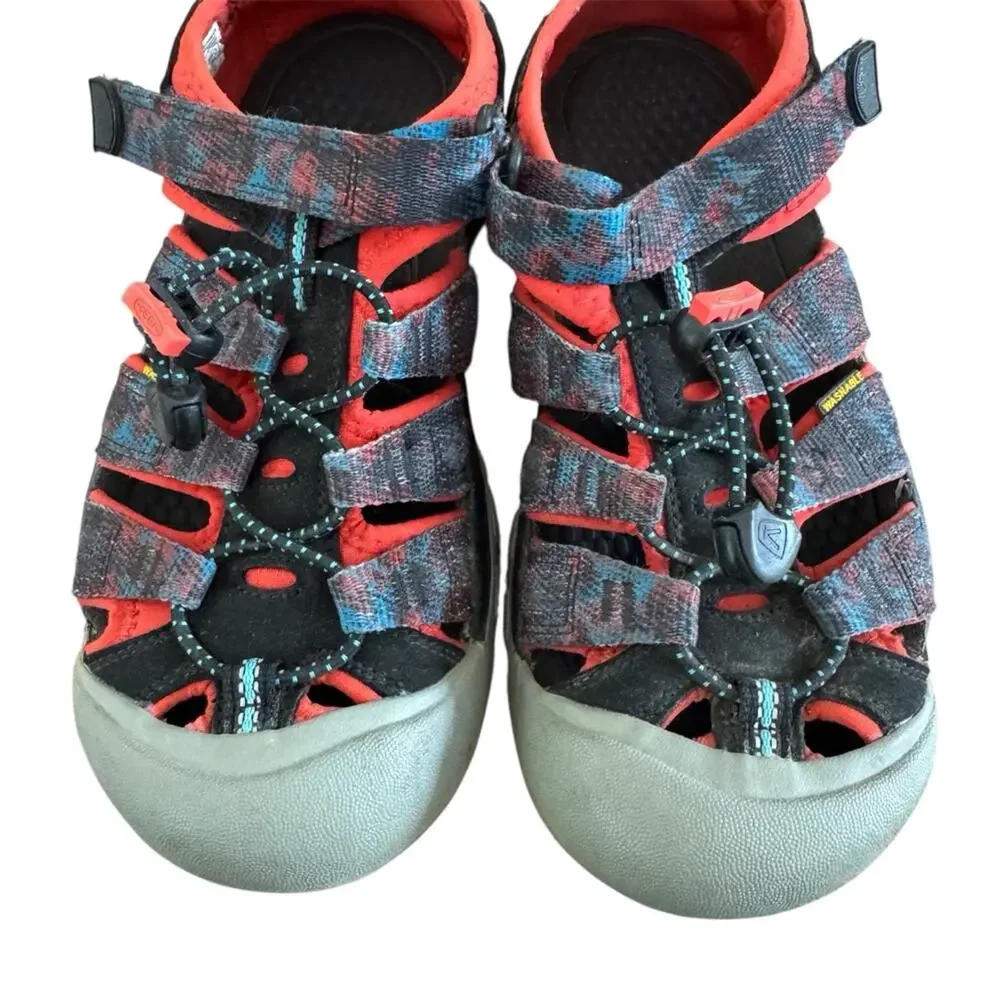 Keen Newport H2 Kids’ Sandals Size 3 Black Red Durable Summer Hiking Water